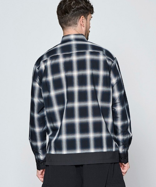 ACANTHUS(アカンサス)の「ms6651- Color Switching Check Shirt チェックシャツ(SH2701)(シャツ/ブラウス・メンズ・ブラック系その他/ブルー系その他・XL/L/M/S)」の10枚目の写真