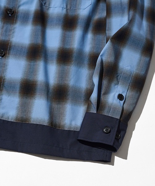 ACANTHUS(アカンサス)の「ms6651- Color Switching Check Shirt チェックシャツ(SH2701)(シャツ/ブラウス・メンズ・ブラック系その他/ブルー系その他・XL/L/M/S)」の16枚目の写真