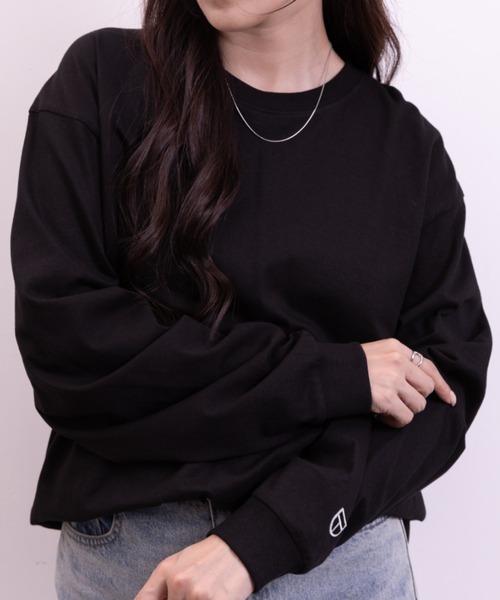 NEWTRAL PRODUCTS(ニュートラルプロダクツ)の「NEWTRAL(ニュートラル)/210 5.6oz Standard Emblem LS T(Tシャツ/カットソー・レディース・ダークグリーン/サンドベージュ/ホワイト・S/XXL)」の13枚目の写真