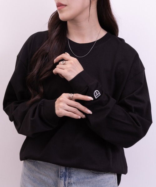 NEWTRAL PRODUCTS(ニュートラルプロダクツ)の「NEWTRAL(ニュートラル)/210 5.6oz Standard Emblem LS T(Tシャツ/カットソー・レディース・ダークグリーン/サンドベージュ/ホワイト・S/XXL)」の15枚目の写真