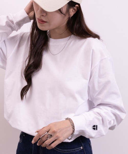 NEWTRAL PRODUCTS(ニュートラルプロダクツ)の「NEWTRAL(ニュートラル)/210 5.6oz Standard Emblem LS T(Tシャツ/カットソー・レディース・ダークグリーン/サンドベージュ/ホワイト・S/XXL)」の7枚目の写真