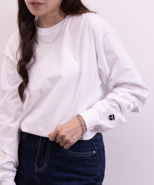 NEWTRAL PRODUCTS(ニュートラルプロダクツ)の「NEWTRAL(ニュートラル)/210 5.6oz Standard Emblem LS T(Tシャツ/カットソー・レディース・ダークグリーン/サンドベージュ/ホワイト・S/XXL)」の6枚目の写真