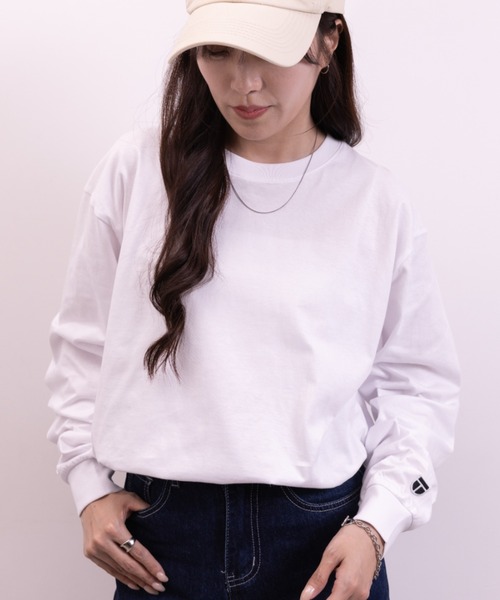 NEWTRAL PRODUCTS(ニュートラルプロダクツ)の「NEWTRAL(ニュートラル)/210 5.6oz Standard Emblem LS T(Tシャツ/カットソー・レディース・ダークグリーン/サンドベージュ/ホワイト・S/XXL)」の8枚目の写真