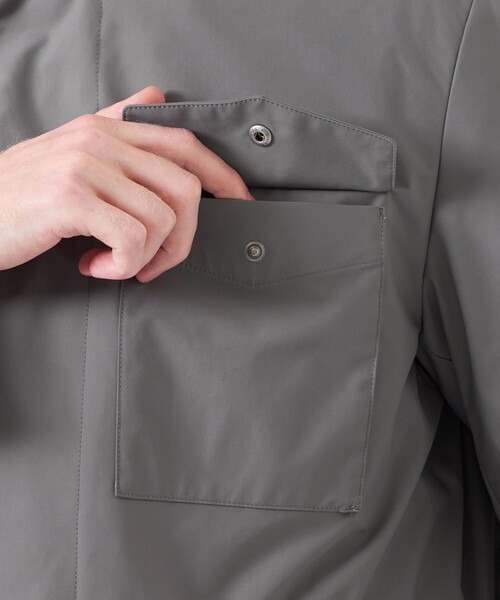 MACKINTOSH PHILOSOPHY(マッキントッシュ フィロソフィー)の「【WEB&一部店舗限定】BELFAST(ベルファスト) ミリタリーパーカ PERTEX SHIELD 3L(パーテックスシールド スリーレイヤー)(ブルゾン・メンズ・チャコールグレー/ダークネイビー・40/38)」の13枚目の写真
