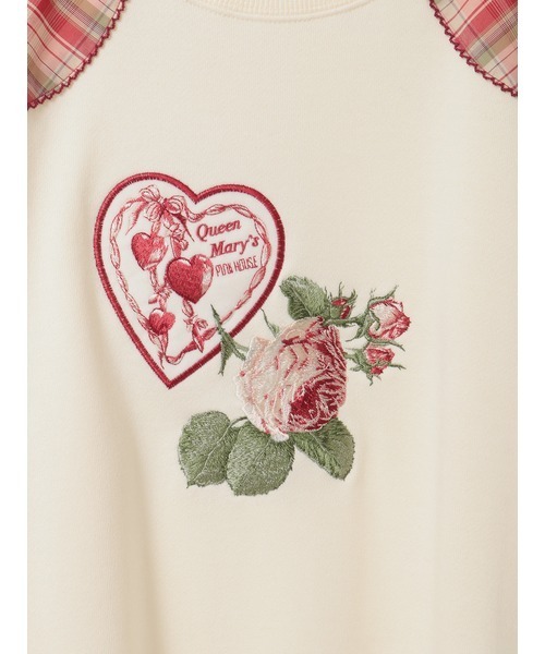 PINK HOUSE(ピンクハウス)の「クイーンメアリーズ刺繍スウェット(スウェット・レディース・ブラック/レッド/パープル/アイボリー/ブルー・フリー)」の13枚目の写真