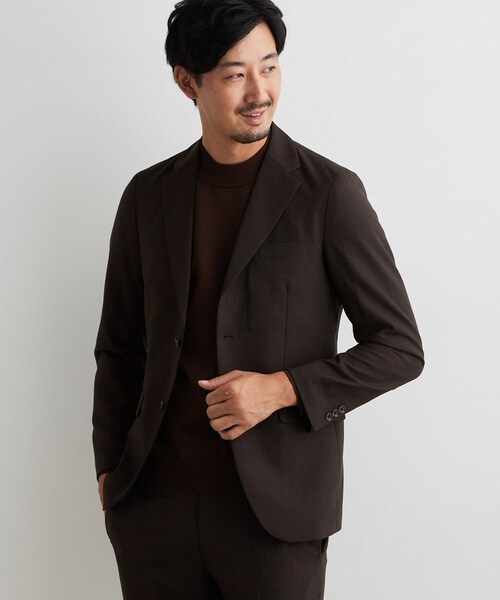 THE SHOP TK (ザ ショップ ティーケー )の「AVANTグレンチェック ジャケット(テーラードジャケット・メンズ・チャコールグレー/ブラウン系その他2・01/04/03/02)」の2枚目の写真