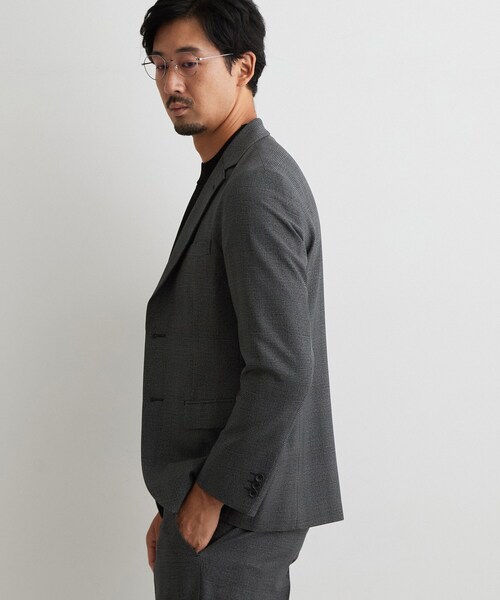 THE SHOP TK (ザ ショップ ティーケー )の「AVANTグレンチェック ジャケット(テーラードジャケット・メンズ・チャコールグレー/ブラウン系その他2・01/04/03/02)」の3枚目の写真