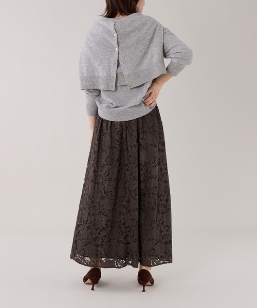 marmors(マルモア)の「【marmors】レースギャザースカート(スカート・レディース・ブラウン/ブルー・36)」の17枚目の写真