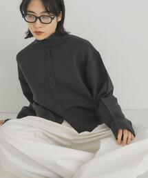 KBF（ケイビーエフ）の「スウェットライクハイネックニット（ニット/セーター）」