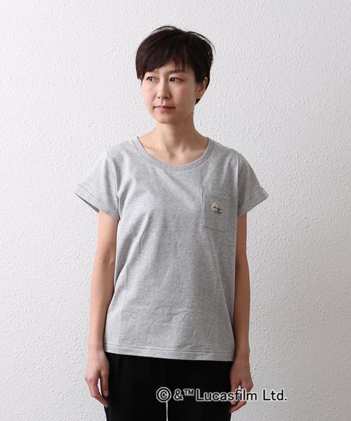 coen(コーエン)の「STAR WARS-ワッペンポケT(Tシャツ/カットソー・レディース・オフホワイト/グレー・LARGE/MEDIUM)」の3枚目の写真