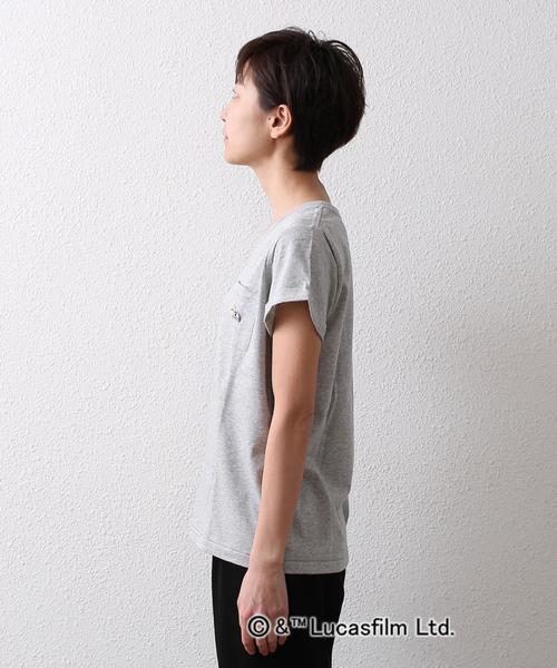 coen(コーエン)の「STAR WARS-ワッペンポケT(Tシャツ/カットソー・レディース・オフホワイト/グレー・LARGE/MEDIUM)」の5枚目の写真
