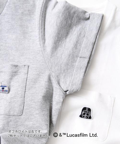 coen(コーエン)の「STAR WARS-ワッペンポケT(Tシャツ/カットソー・レディース・オフホワイト/グレー・LARGE/MEDIUM)」の9枚目の写真