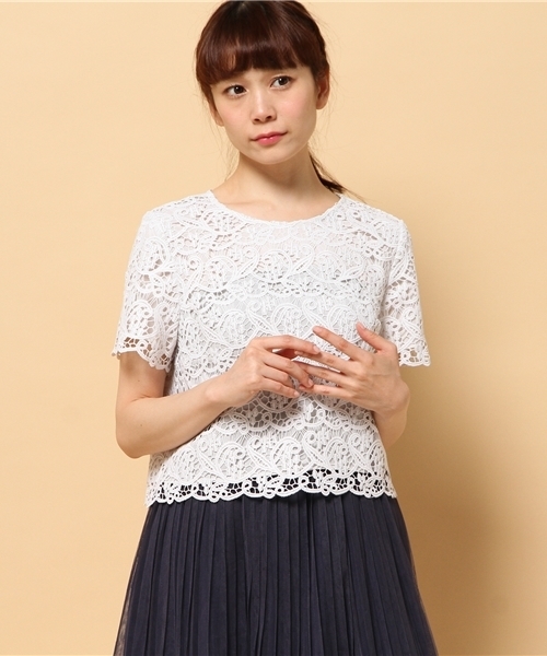 Strawberry Fields ストロベリーフィールズ の Dvアンティークレース ブラウス シャツ ブラウス Wear