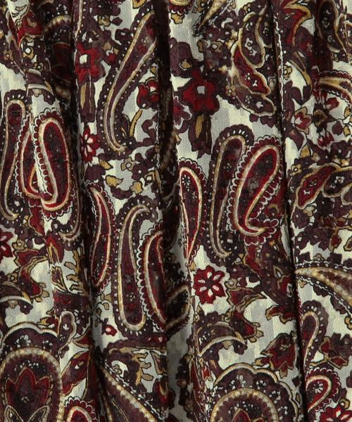 BEAUTY&YOUTH UNITED ARROWS（ビューティーアンドユースユナイテッドアローズ）の「＜6(ROKU)＞PAISLEY MAXI SKIRT/ﾏｷｼｽｶｰﾄ ：（スカート・レディース・ネイビー/レッド・38/36）」の8枚目の写真