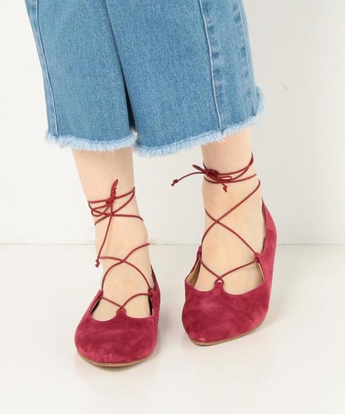 Another Edition（アナザーエディション）の「レースアップフラット/AEBFC LaceUP FLT●（パンプス・レディース・ナチュラル/ブラック/ワインレッド・LARGE/MEDIUM/SMALL）」の5枚目の写真