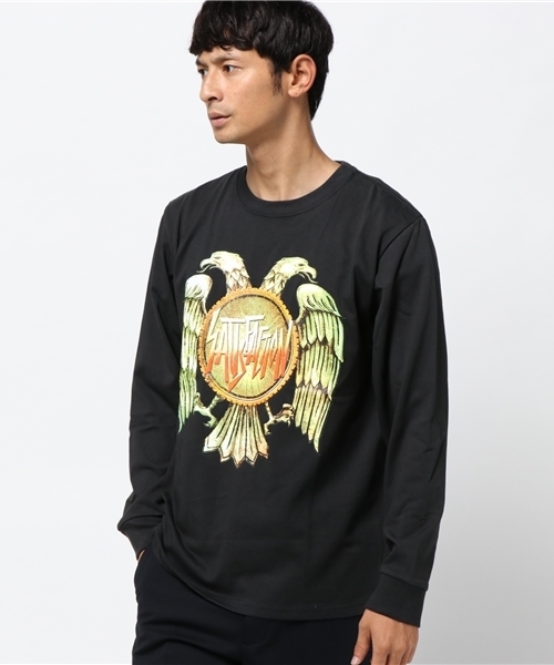 ALDIES(アールディーズ)の「Satisfaction Long T サティスファクション ロングスリーブT(Tシャツ/カットソー・メンズ・ブラック/ホワイト/ブルー系その他/ホワイト系その他・MEDIUM/SMALL/LARGE)」の3枚目の写真