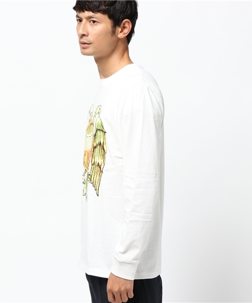 ALDIES(アールディーズ)の「Satisfaction Long T サティスファクション ロングスリーブT(Tシャツ/カットソー・メンズ・ブラック/ホワイト/ブルー系その他/ホワイト系その他・MEDIUM/SMALL/LARGE)」の7枚目の写真