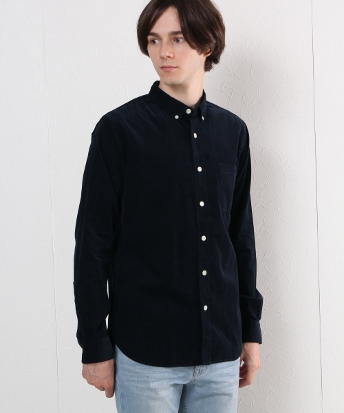 GLOBAL WORK（グローバルワーク）の「コーデュロイシャツ長袖/727667（シャツ/ブラウス・メンズ・グレー/ベージュ/ネイビー・X-LARGE/MEDIUM/SMALL/LARGE）」の3枚目の写真