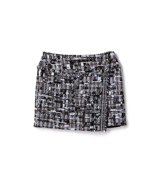 ESTNATION(エストネーション)の「ESTNATION ツイードミニスカート(スカート・レディース・ブラックミックス・36/38)」の1枚目の写真