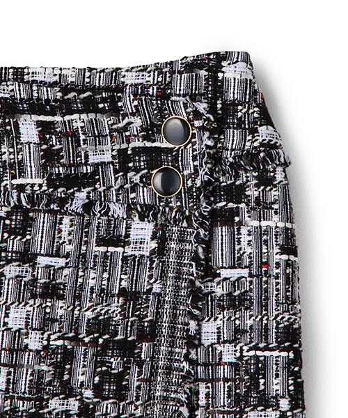 ESTNATION(エストネーション)の「ESTNATION ツイードミニスカート(スカート・レディース・ブラックミックス・36/38)」の12枚目の写真