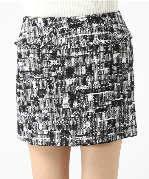 ESTNATION(エストネーション)の「ESTNATION ツイードミニスカート(スカート・レディース・ブラックミックス・36/38)」の4枚目の写真