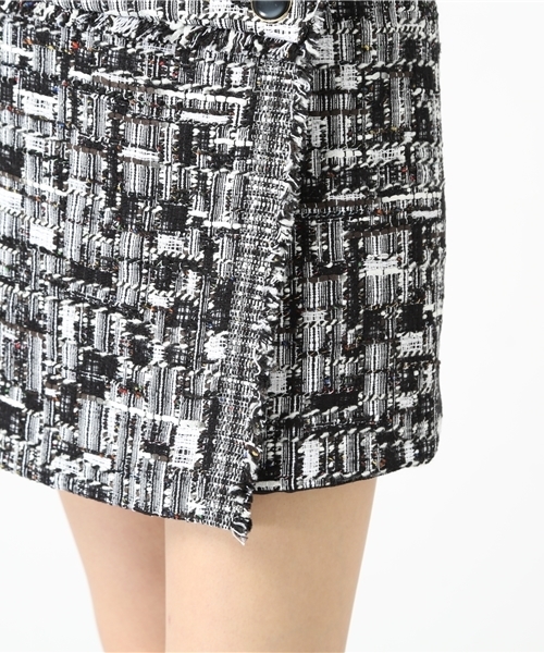 ESTNATION(エストネーション)の「ESTNATION ツイードミニスカート(スカート・レディース・ブラックミックス・36/38)」の5枚目の写真