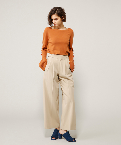 PEGGY LANA（ペギーラナ）の「Tuck Wide PT（その他パンツ・レディース・ブラック/ライトブルー/グレー/ベージュ・1/2/0）」の4枚目の写真