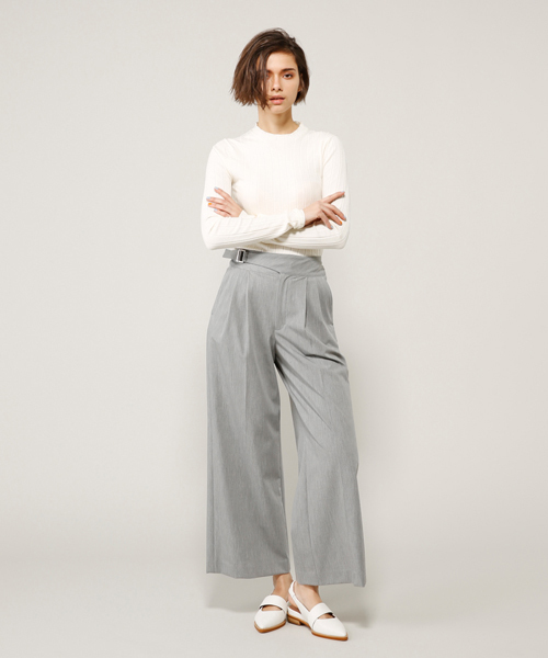 PEGGY LANA（ペギーラナ）の「Tuck Wide PT（その他パンツ・レディース・ブラック/ライトブルー/グレー/ベージュ・1/2/0）」の5枚目の写真