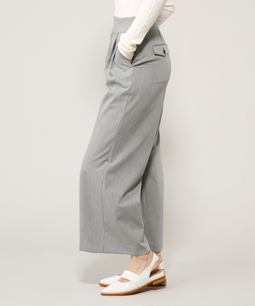 PEGGY LANA（ペギーラナ）の「Tuck Wide PT（その他パンツ・レディース・ブラック/ライトブルー/グレー/ベージュ・1/2/0）」の6枚目の写真