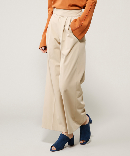 PEGGY LANA（ペギーラナ）の「Tuck Wide PT（その他パンツ・レディース・ブラック/ライトブルー/グレー/ベージュ・1/2/0）」の10枚目の写真