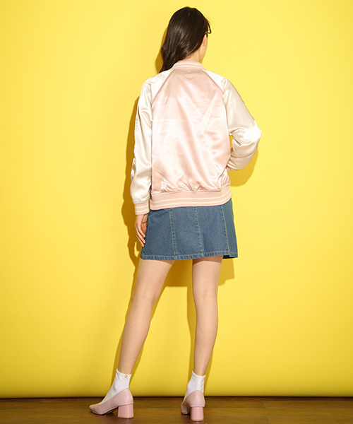 Honeys（ハニーズ）の「リバーシブル刺繍ブルゾン（ブルゾン・レディース・ネイビー/カーキ/グレー/ピンク・L/M）」の18枚目の写真