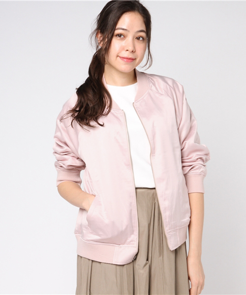 Honeys（ハニーズ）の「リバーシブル刺繍ブルゾン（ブルゾン・レディース・ネイビー/カーキ/グレー/ピンク・L/M）」の14枚目の写真