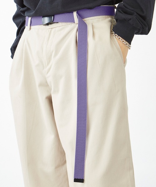 MONO-MART（モノマート）の「カラーリングロングガチャベルト(MONO-MART)（ベルト・メンズ・ブラック/ベージュ/ネイビー/ホワイト/レッド/グリーン/ピンク/イエロー/オレンジ/アイボリー/ワイン/グレー/ブルー/ブラック×レッド/カーキ/ダークブラウン/キャメル/トリコロール/パープル/ライトブルー/マスタード/ピンク系その他/チャコール・FREE）」の15枚目の写真