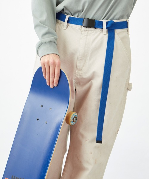 MONO-MART（モノマート）の「カラーリングロングガチャベルト(MONO-MART)（ベルト・メンズ・ブラック/ベージュ/ネイビー/ホワイト/レッド/グリーン/ピンク/イエロー/オレンジ/アイボリー/ワイン/グレー/ブルー/ブラック×レッド/カーキ/ダークブラウン/キャメル/トリコロール/パープル/ライトブルー/マスタード/ピンク系その他/チャコール・FREE）」の14枚目の写真