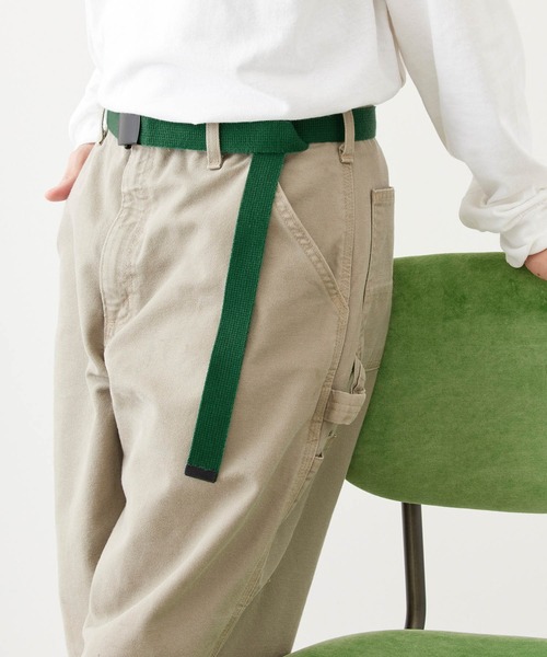 MONO-MART（モノマート）の「カラーリングロングガチャベルト(MONO-MART)（ベルト・メンズ・ブラック/ベージュ/ネイビー/ホワイト/レッド/グリーン/ピンク/イエロー/オレンジ/アイボリー/ワイン/グレー/ブルー/ブラック×レッド/カーキ/ダークブラウン/キャメル/トリコロール/パープル/ライトブルー/マスタード/ピンク系その他/チャコール・FREE）」の11枚目の写真