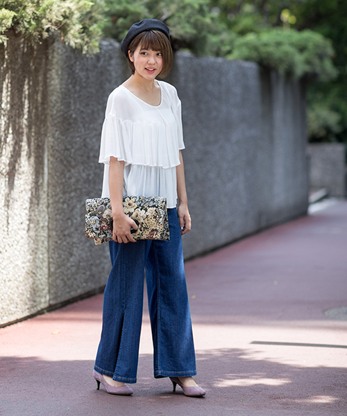 NATURAL BEAUTY BASIC（ナチュラルビューティーベーシック）の「【JJ 12月号掲載】ポインテッドスエードライクパンプス（パンプス・レディース・ブラック/グレー/ボルドー/ベージュ/パープル・23.0cm/23.5cm/24.0cm/24.5cm）」の16枚目の写真