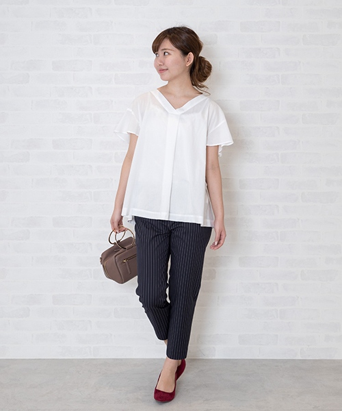 NATURAL BEAUTY BASIC（ナチュラルビューティーベーシック）の「【JJ 12月号掲載】ポインテッドスエードライクパンプス（パンプス・レディース・ブラック/グレー/ボルドー/ベージュ/パープル・23.0cm/23.5cm/24.0cm/24.5cm）」の13枚目の写真