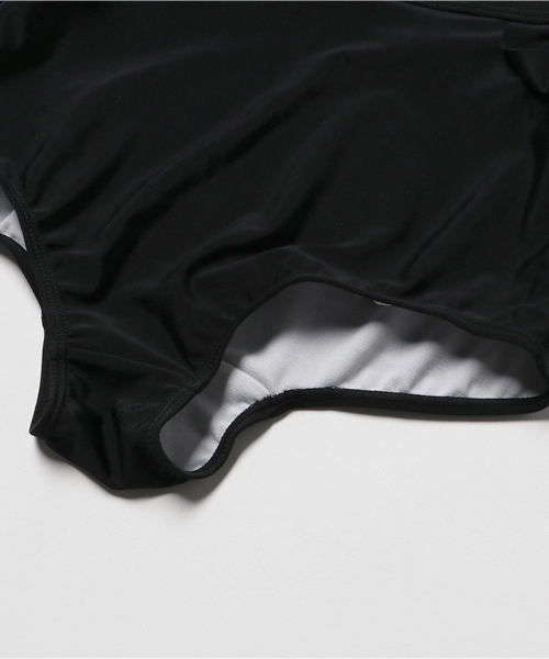 KOBE LETTUCE（コウベレタス）の「フラワーレースビスチェ＋ハイウエストパンツビキニ（水着・レディース・ピンク/ラベンダー/ブラック/サックスブルー・FREE）」の9枚目の写真