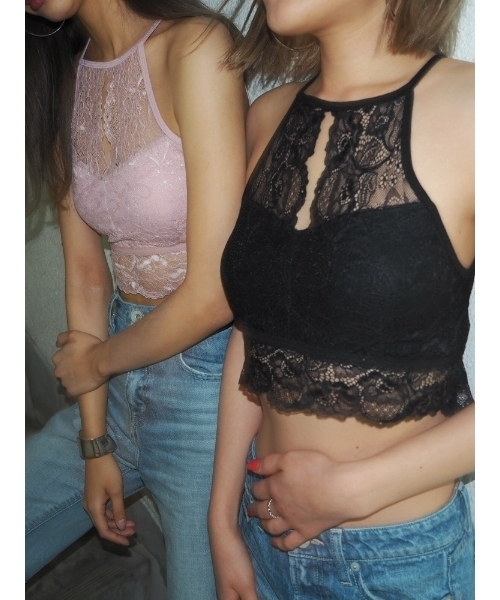 GYDA（ジェイダ）の「アメスリレースビスチェ（その他トップス・レディース・ブラック/オフホワイト/ピンク・FREE）」の9枚目の写真