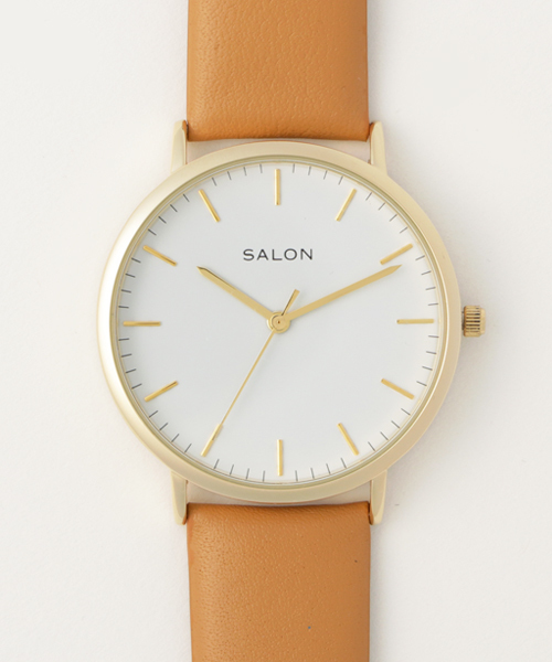 SALON（サロン）の「ラウンドフェイスウォッチ（アナログ腕時計・レディース・ブラウン/キャメル/ブラック・FREE）」の11枚目の写真