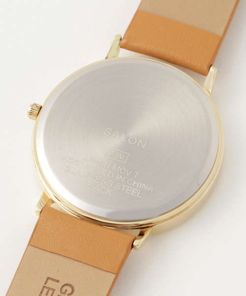 SALON（サロン）の「ラウンドフェイスウォッチ（アナログ腕時計・レディース・ブラウン/キャメル/ブラック・FREE）」の6枚目の写真