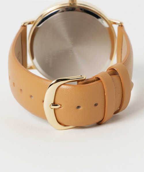 SALON（サロン）の「ラウンドフェイスウォッチ（アナログ腕時計・レディース・ブラウン/キャメル/ブラック・FREE）」の7枚目の写真