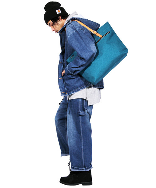 8(eight)(エイト)の「シンプル トートバッグ A4 ナイロン(トートバッグ・メンズ・ブラック/ネイビー/エメラルド/ダークグレー・FREE)」の21枚目の写真