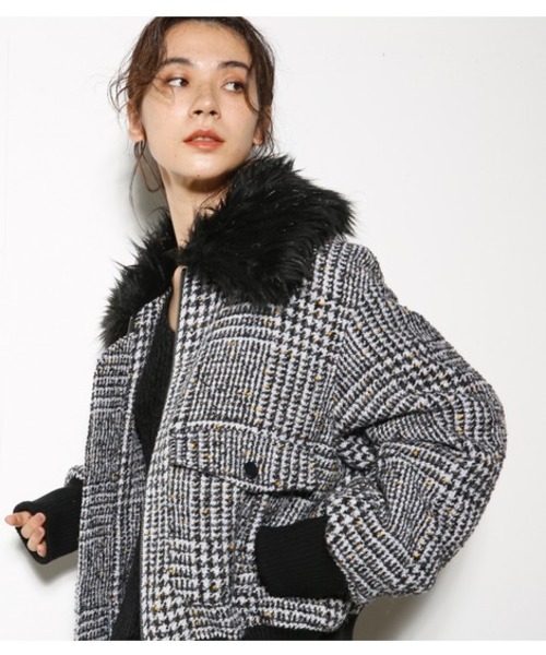 SLY（スライ）の「TWEED BOMBER BZ（ブルゾン）」 - WEAR