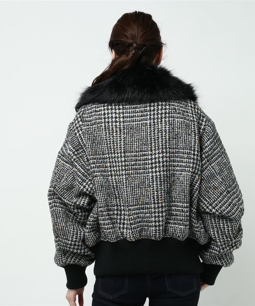 SLY（スライ）の「TWEED BOMBER BZ（ブルゾン）」 - WEAR