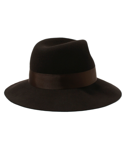 Another Edition（アナザーエディション）の「AE ツバヒロ HAT（ハット・レディース・ブラック/ブラウン・フリー）」の4枚目の写真