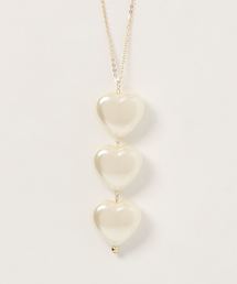 Heather | ３レンハートネックレス　784961(ネックレス)