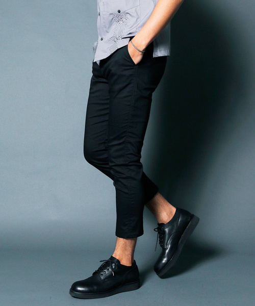 Magine(マージン)の「STRETCH TWILL CROPPED TAPERED 9L PANTS:ストレッチ ツイル クロップドテーパード9Lパンツ(チノパンツ・メンズ・チャコールグレー/ブラック/ベージュ/ネイビー・44/46/48)」の5枚目の写真