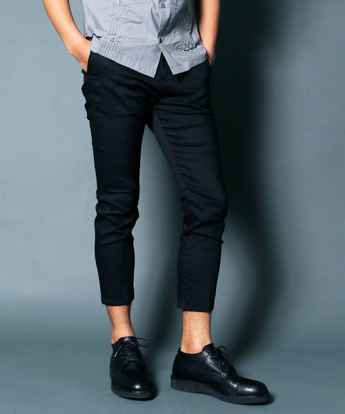 Magine(マージン)の「STRETCH TWILL CROPPED TAPERED 9L PANTS:ストレッチ ツイル クロップドテーパード9Lパンツ(チノパンツ・メンズ・チャコールグレー/ブラック/ベージュ/ネイビー・44/46/48)」の6枚目の写真