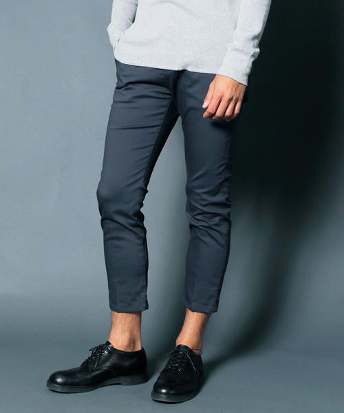 Magine(マージン)の「STRETCH TWILL CROPPED TAPERED 9L PANTS:ストレッチ ツイル クロップドテーパード9Lパンツ(チノパンツ・メンズ・チャコールグレー/ブラック/ベージュ/ネイビー・44/46/48)」の7枚目の写真